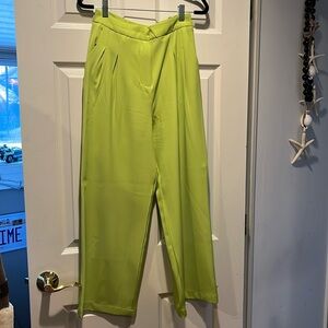 Lime Green Women's Pantsuit